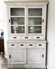 Layers of Grey China Cabinet