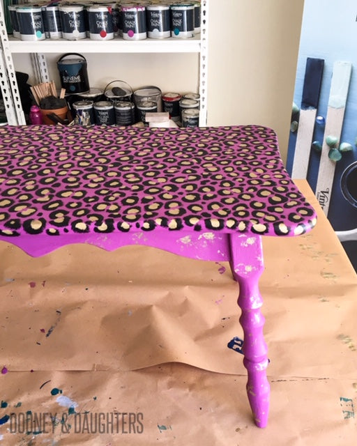 Leopard Print Coffee Table