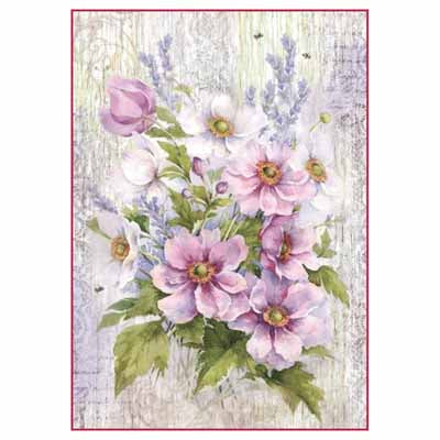 A4 Rice Paper - Liliac Bouquet