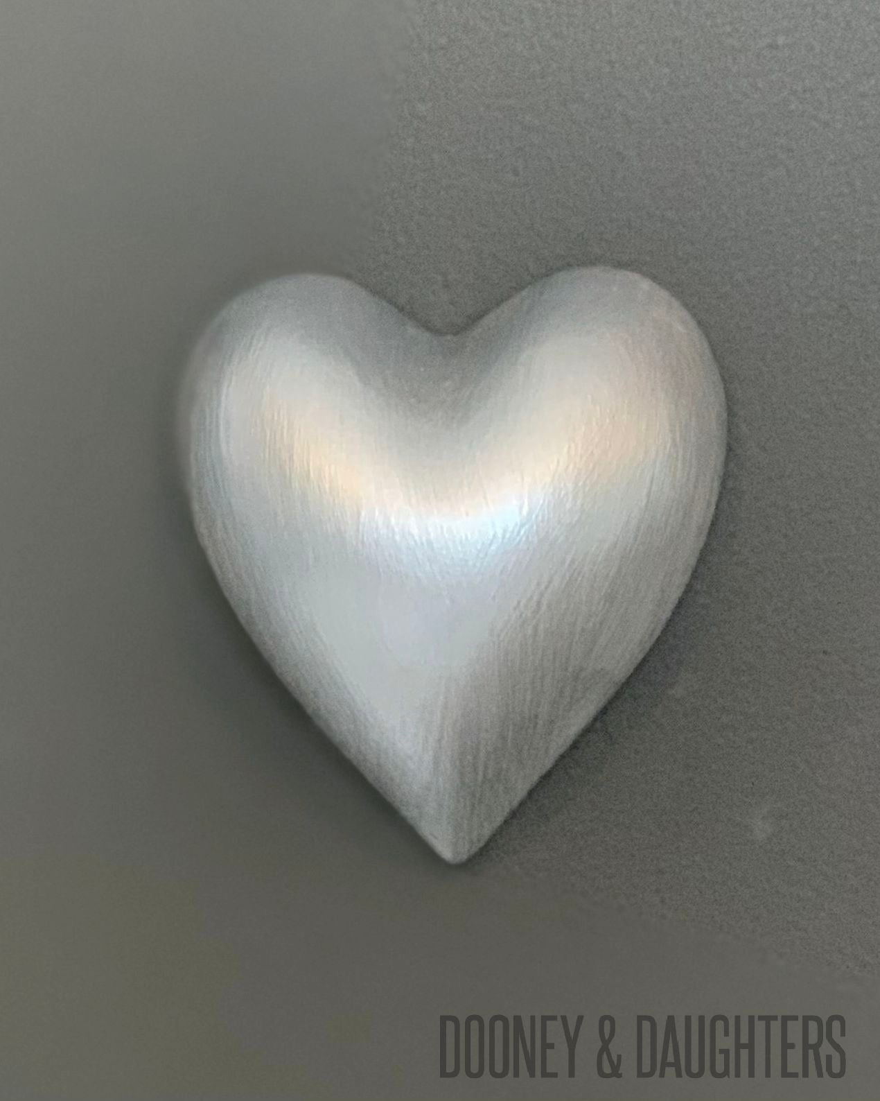 Metallic Silver Mini Heart