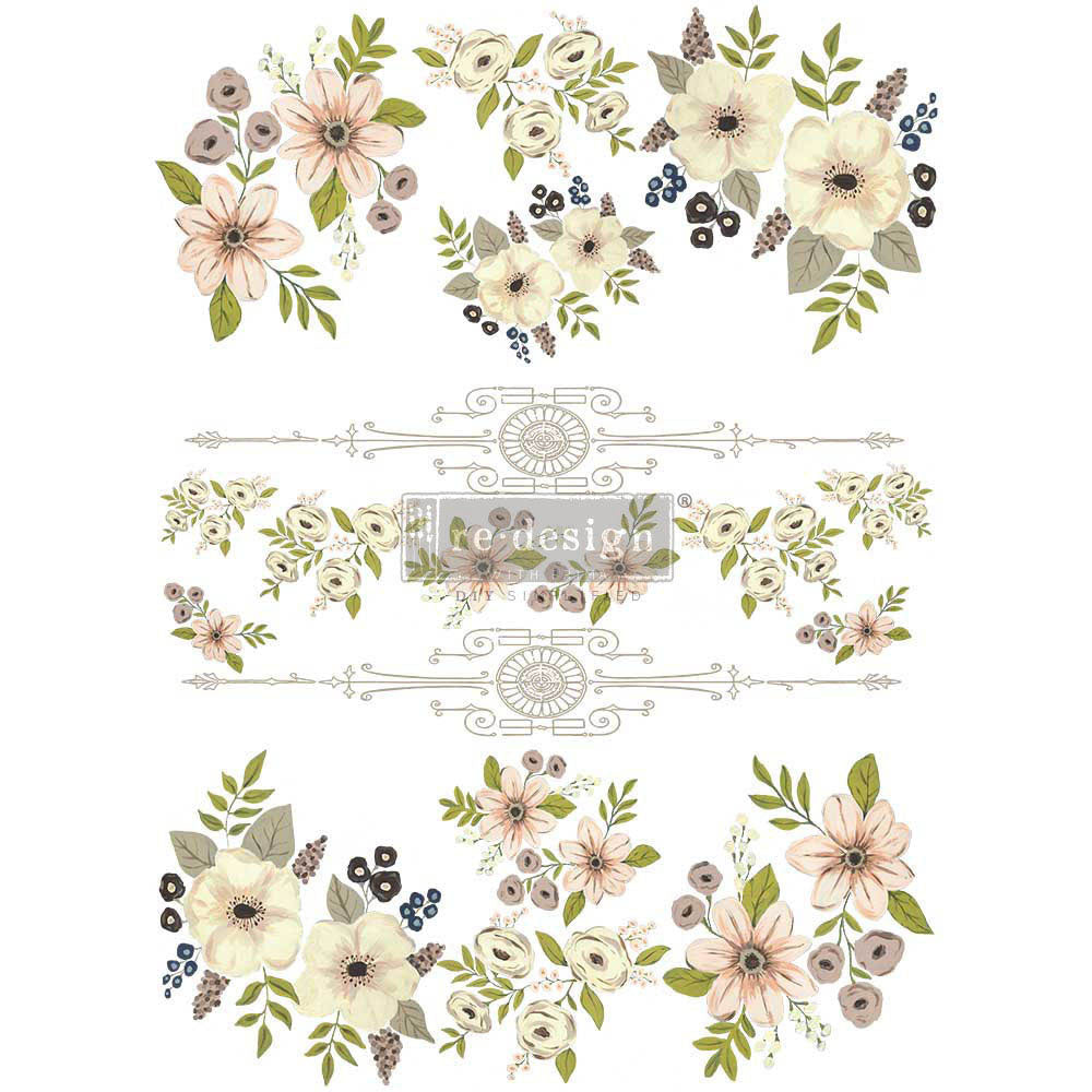 ReDesign Transfer - Painted Florals