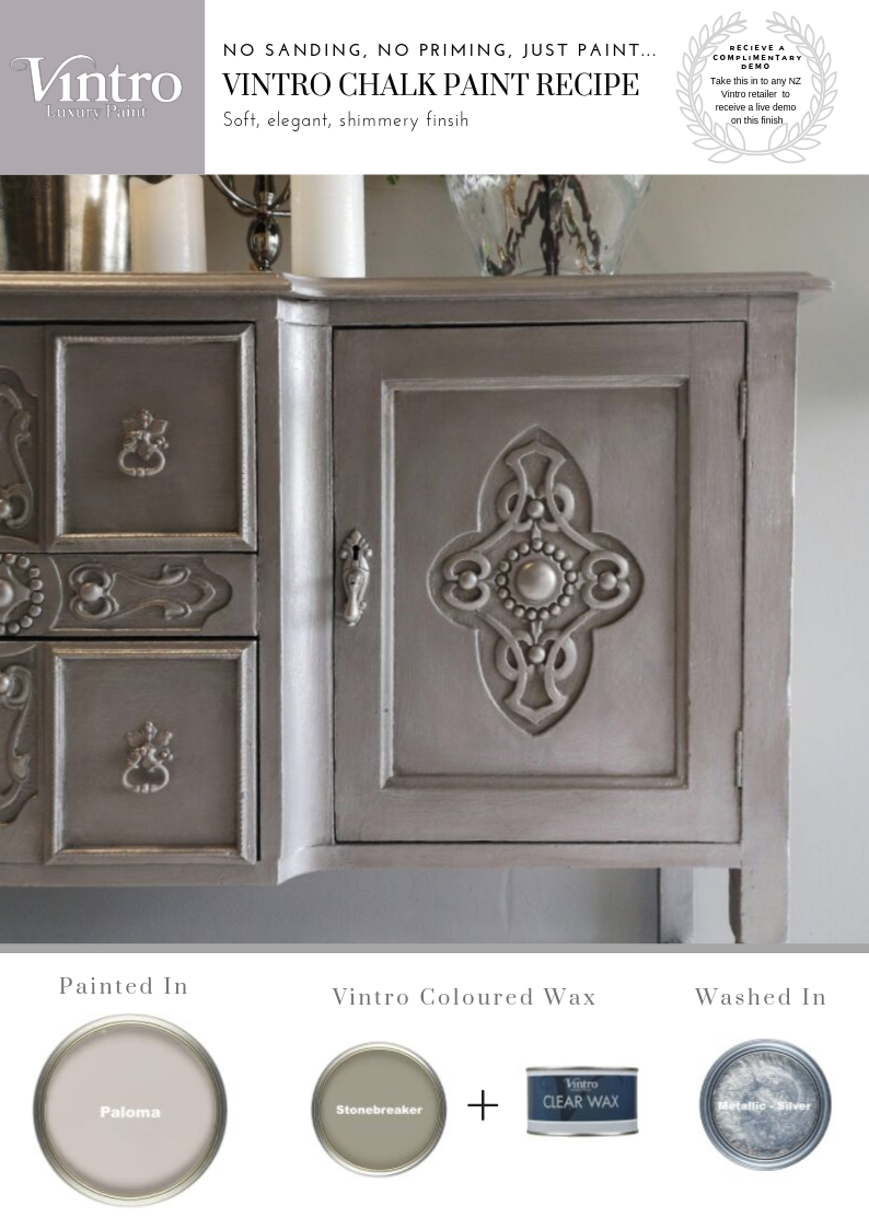Soft and Elegant with a Shimmer Paint Recipe