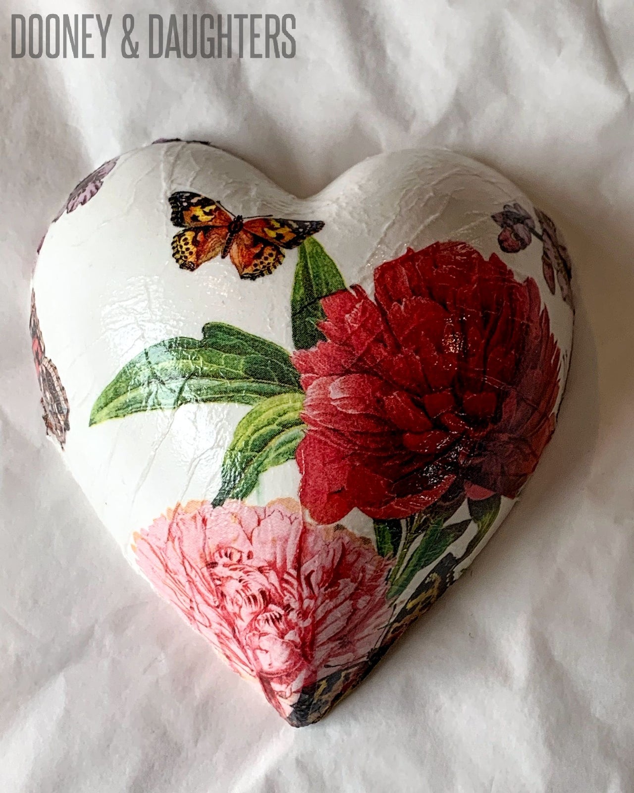Peony Ceramic Heart