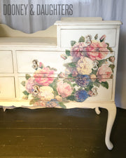 Floral Decoupage Dresser