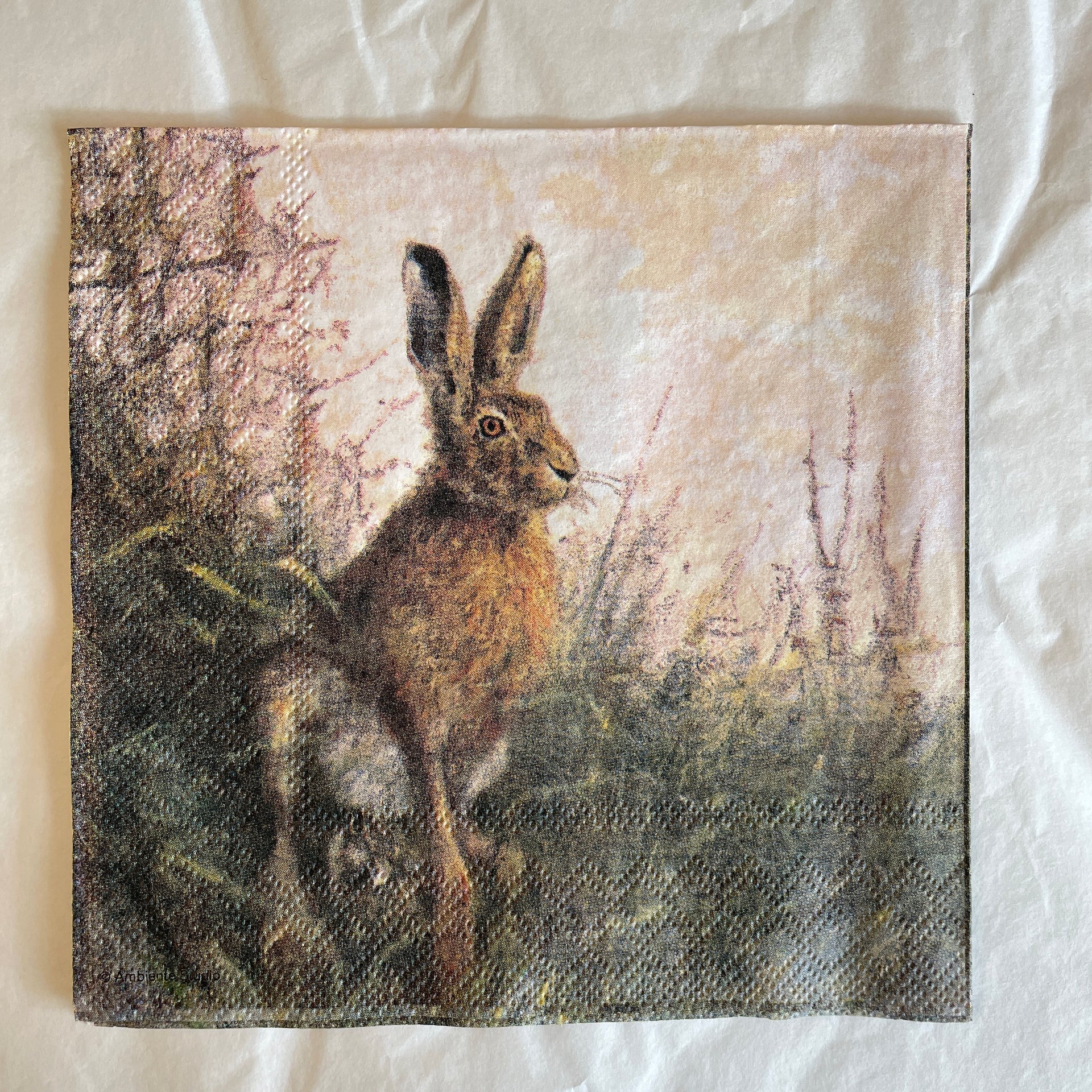 Napkin - Portrait of a Hare