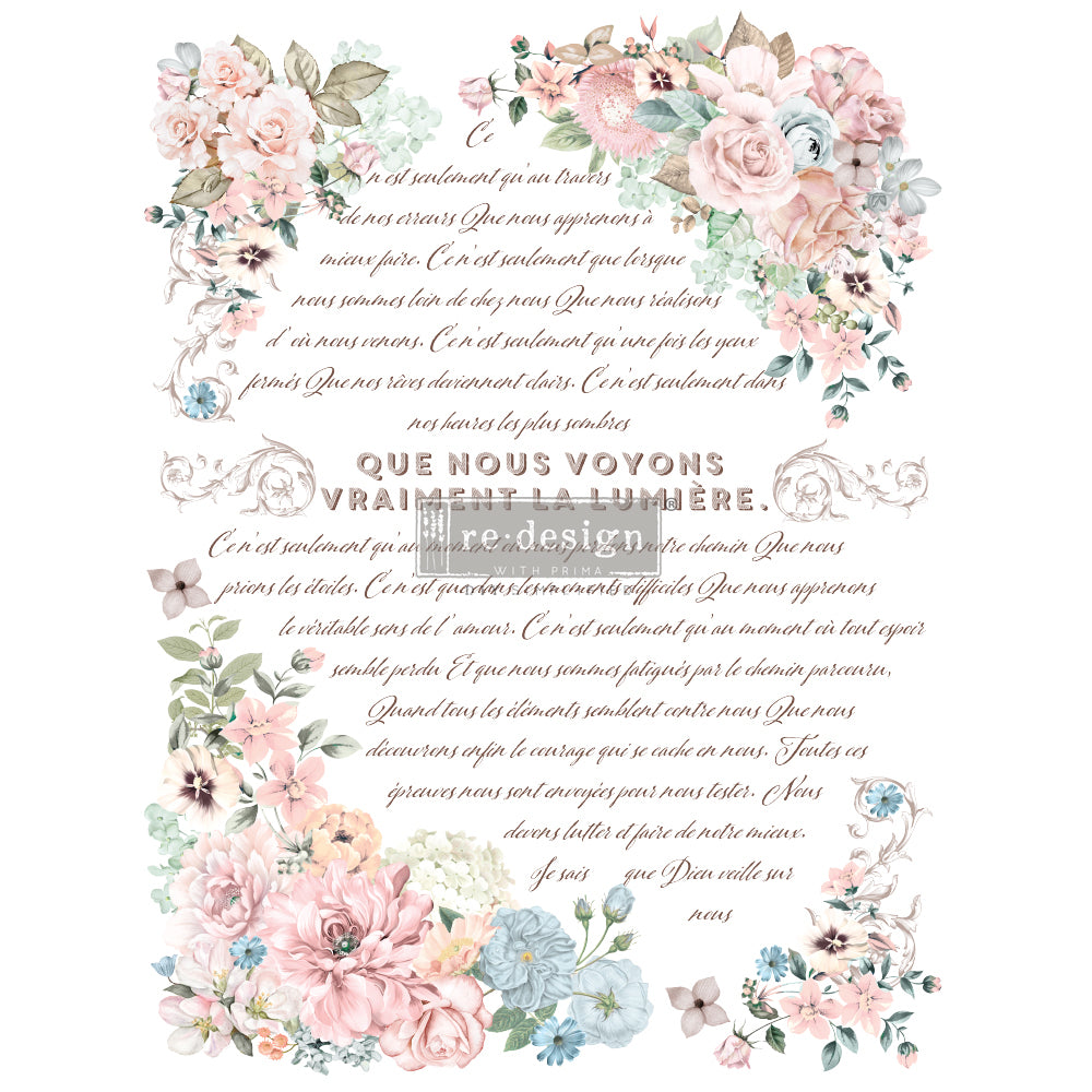 Redesign Transfer Pure Light Floral