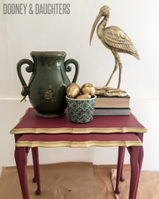 Red and Gold Nesting Tables