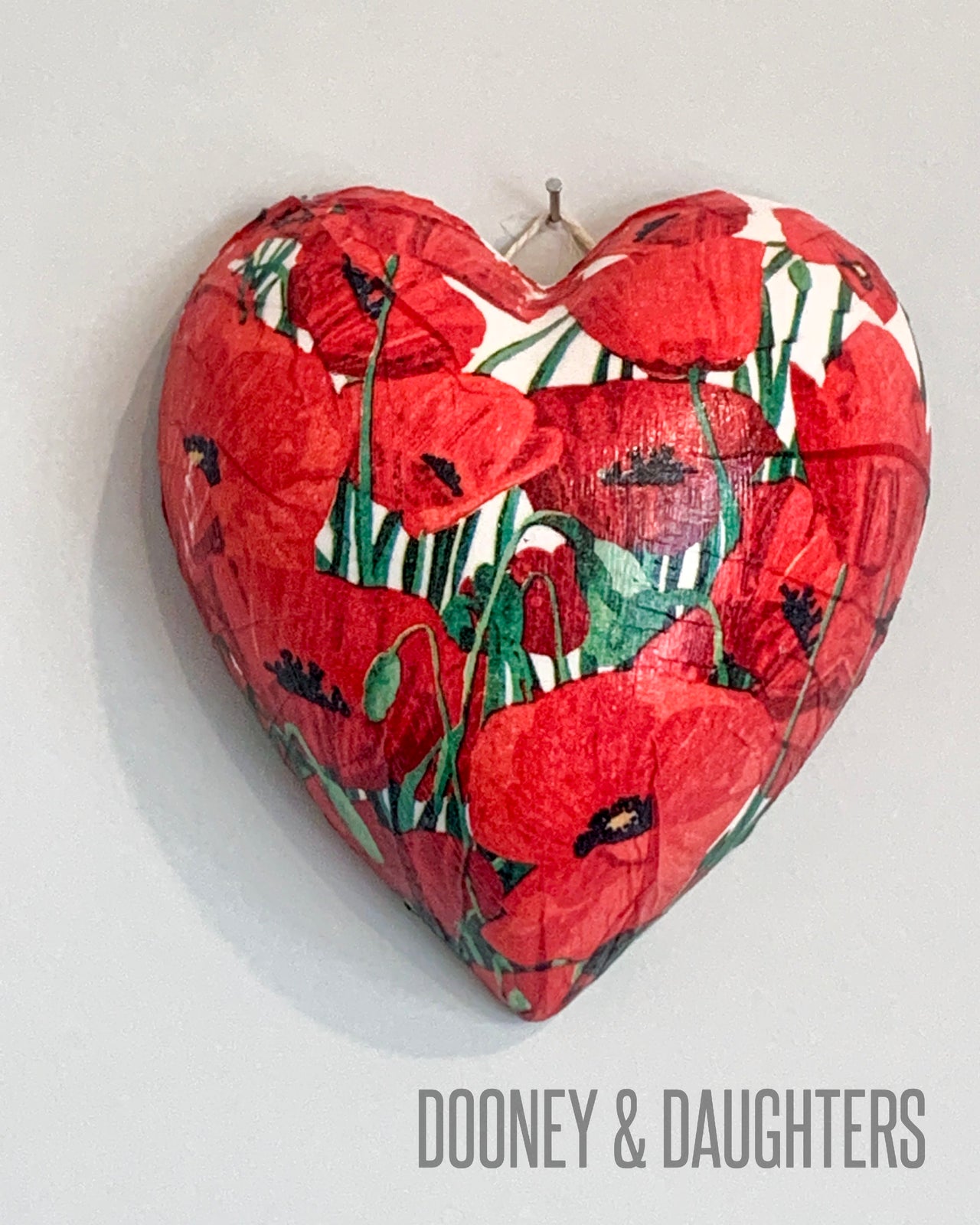 Red Poppies Heart