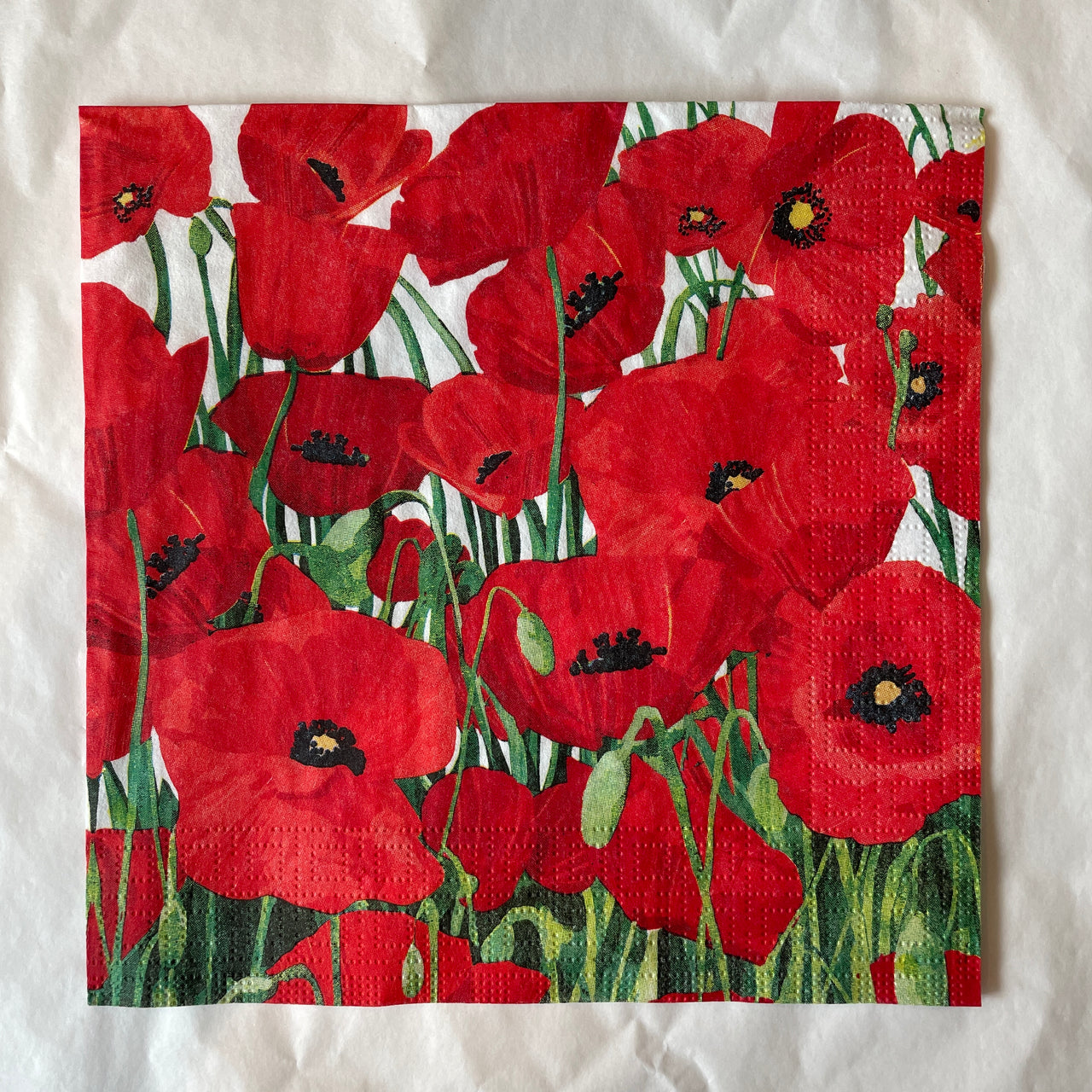 Red Poppies Napkin