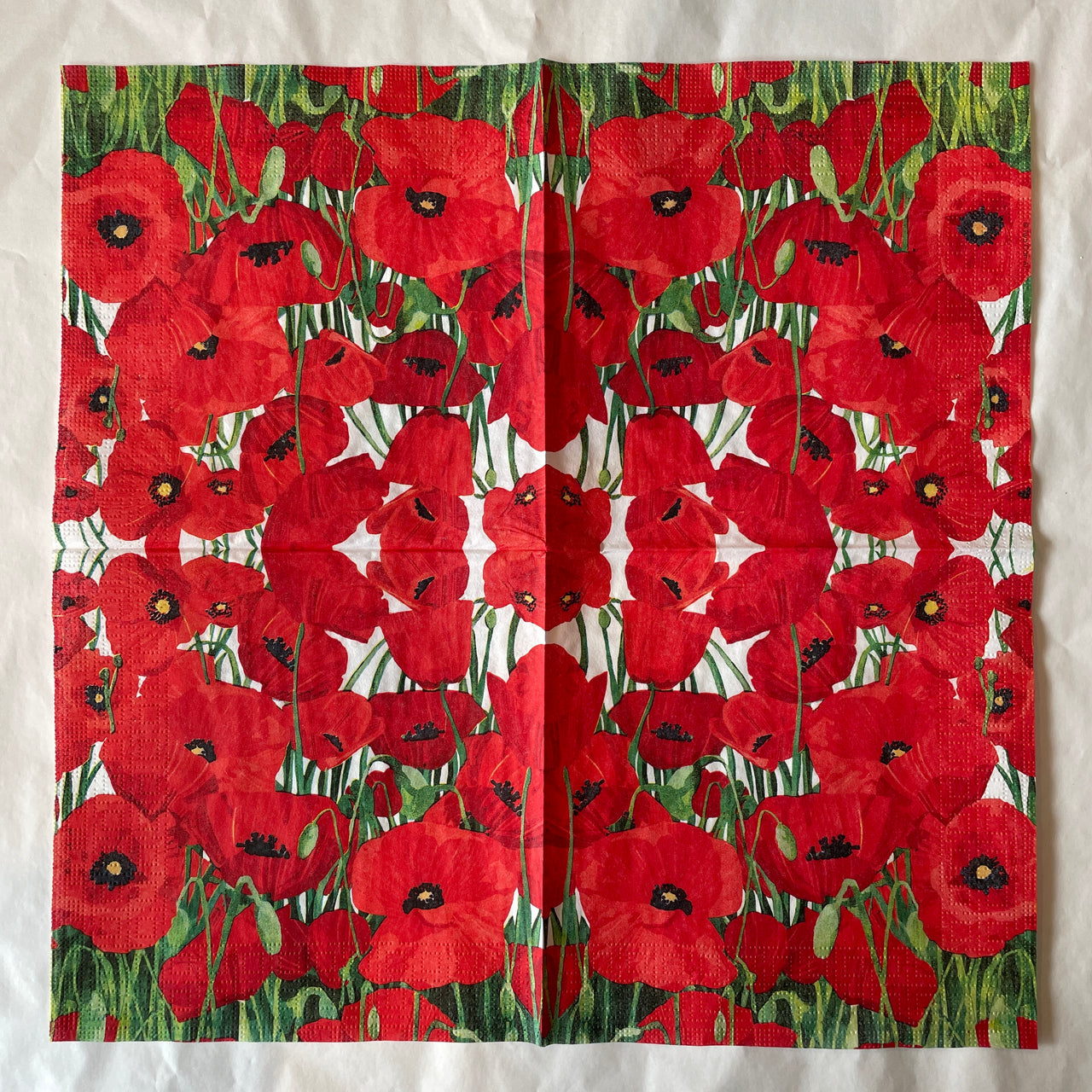 Red Poppies Napkin