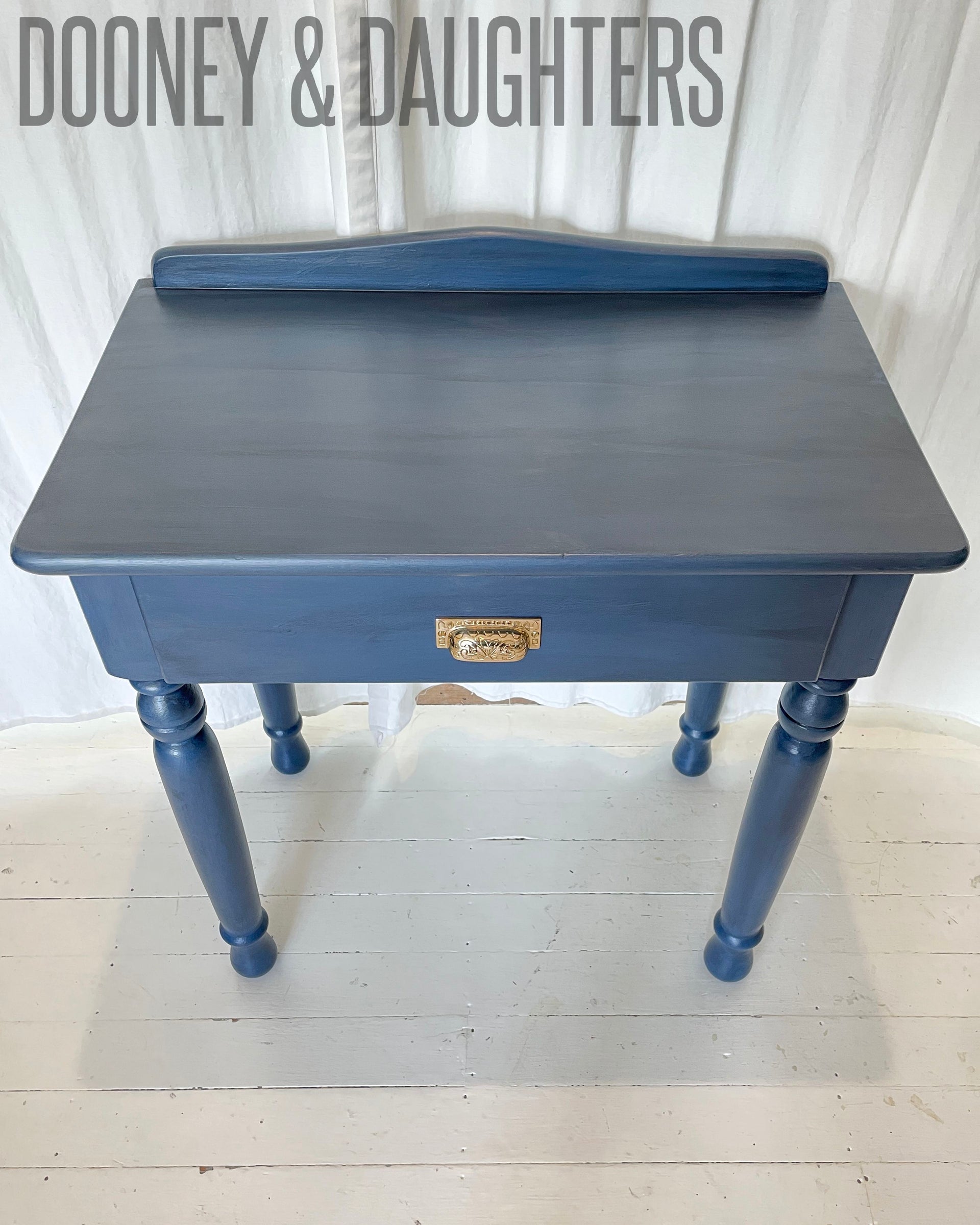 Royal Navy with Black Wash Hall Table