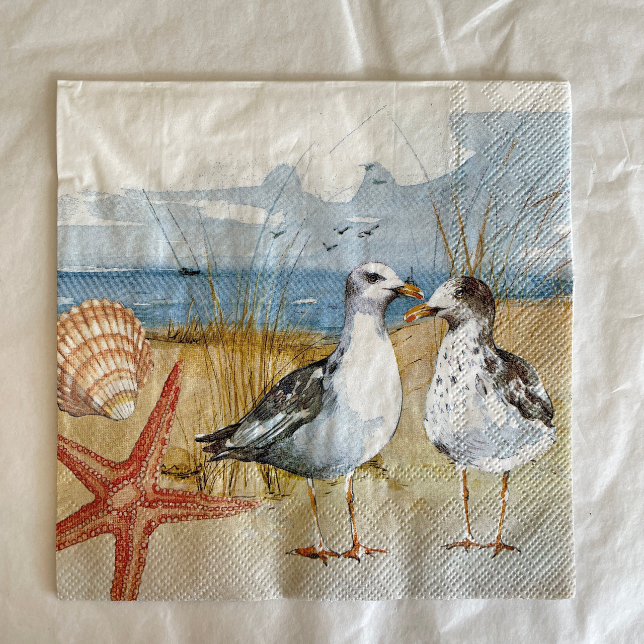 Napkin - Seagulls At The Beach
