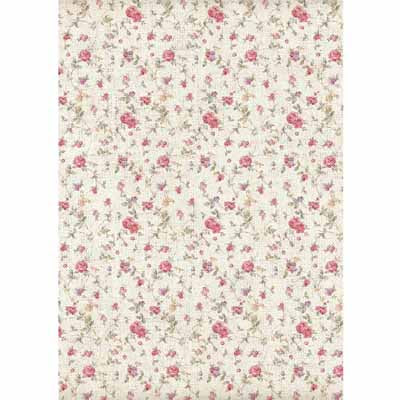 A4 Rice Paper - Small Rose Texture