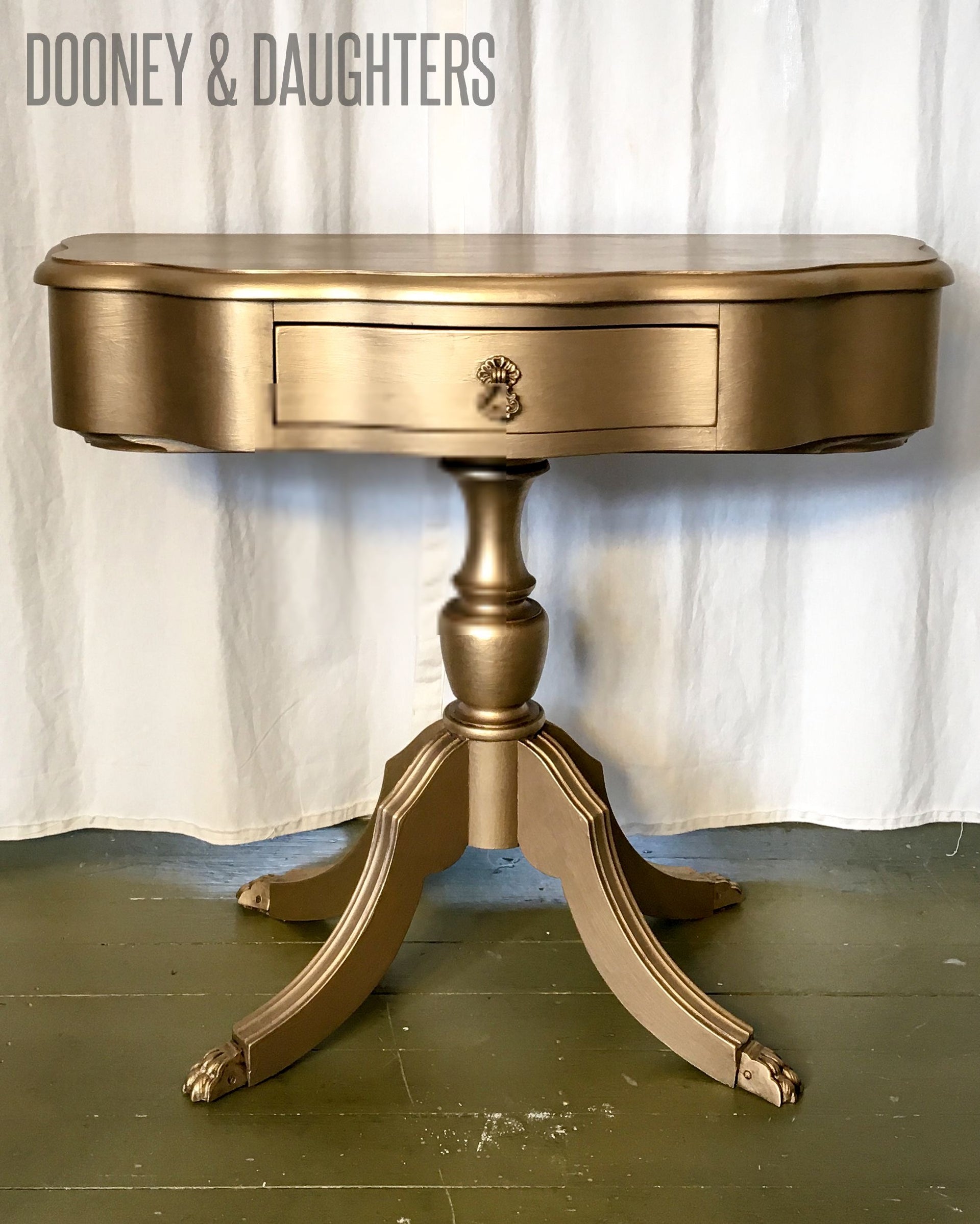 Soft Gold Hall Table