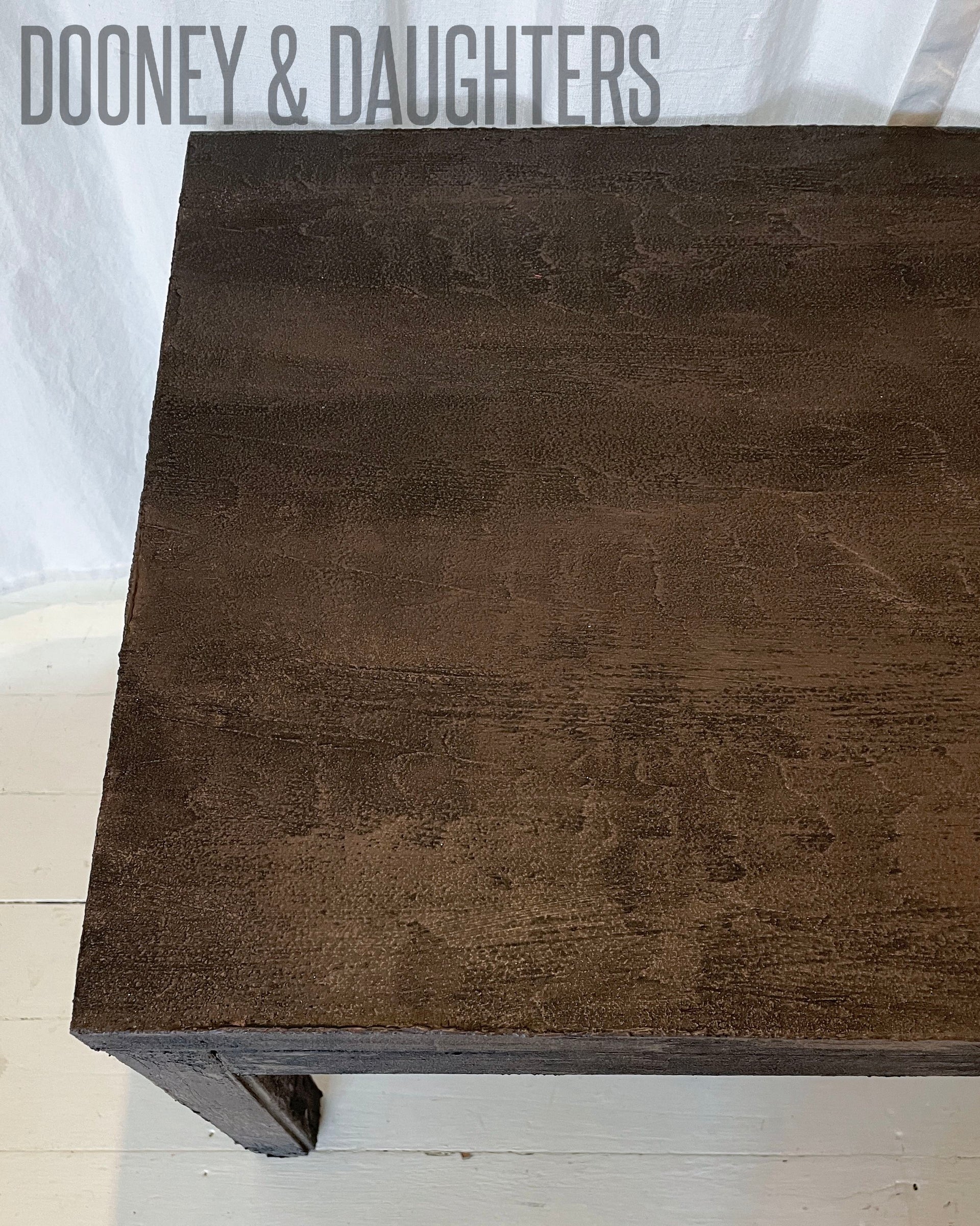 Textured Old Espresso Table