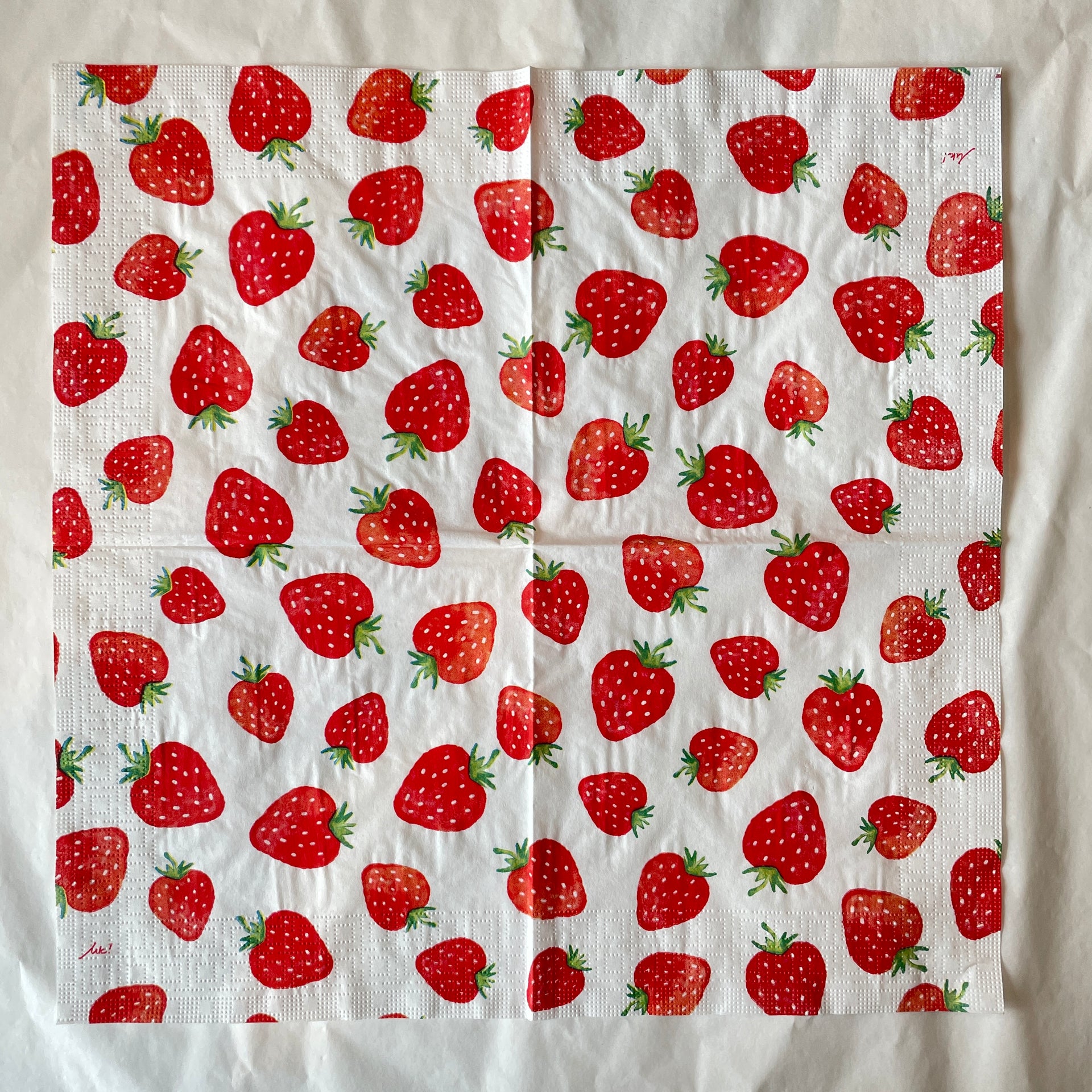 Napkin - Strawberries