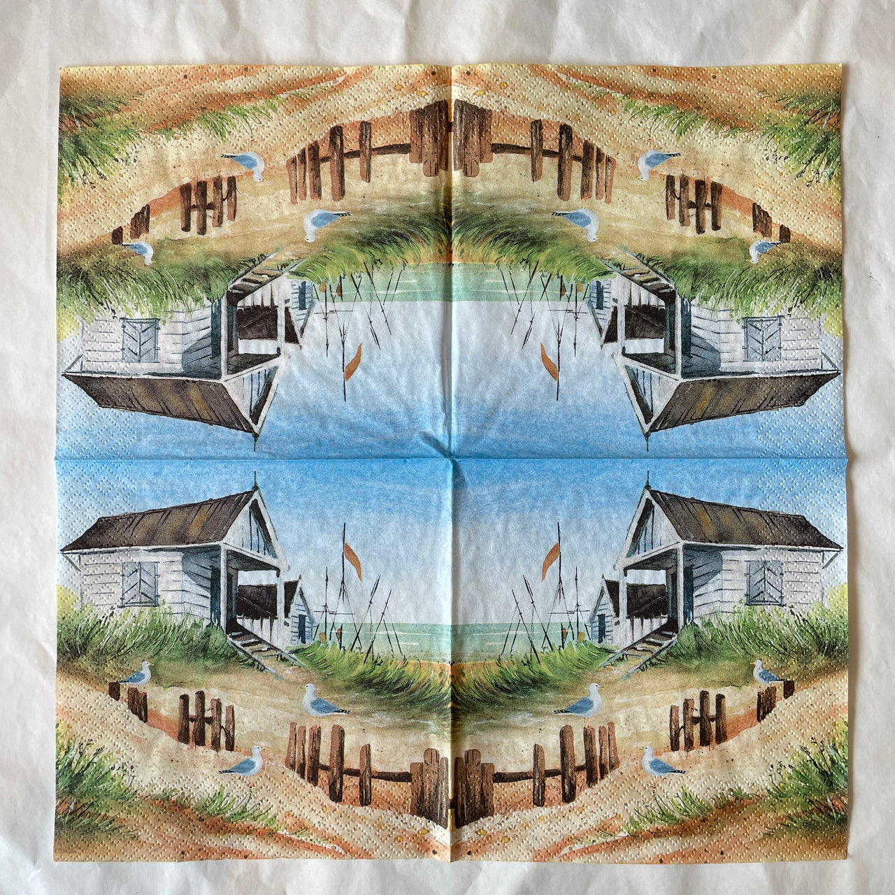 Napkin - Summer House on Sandy Seashore