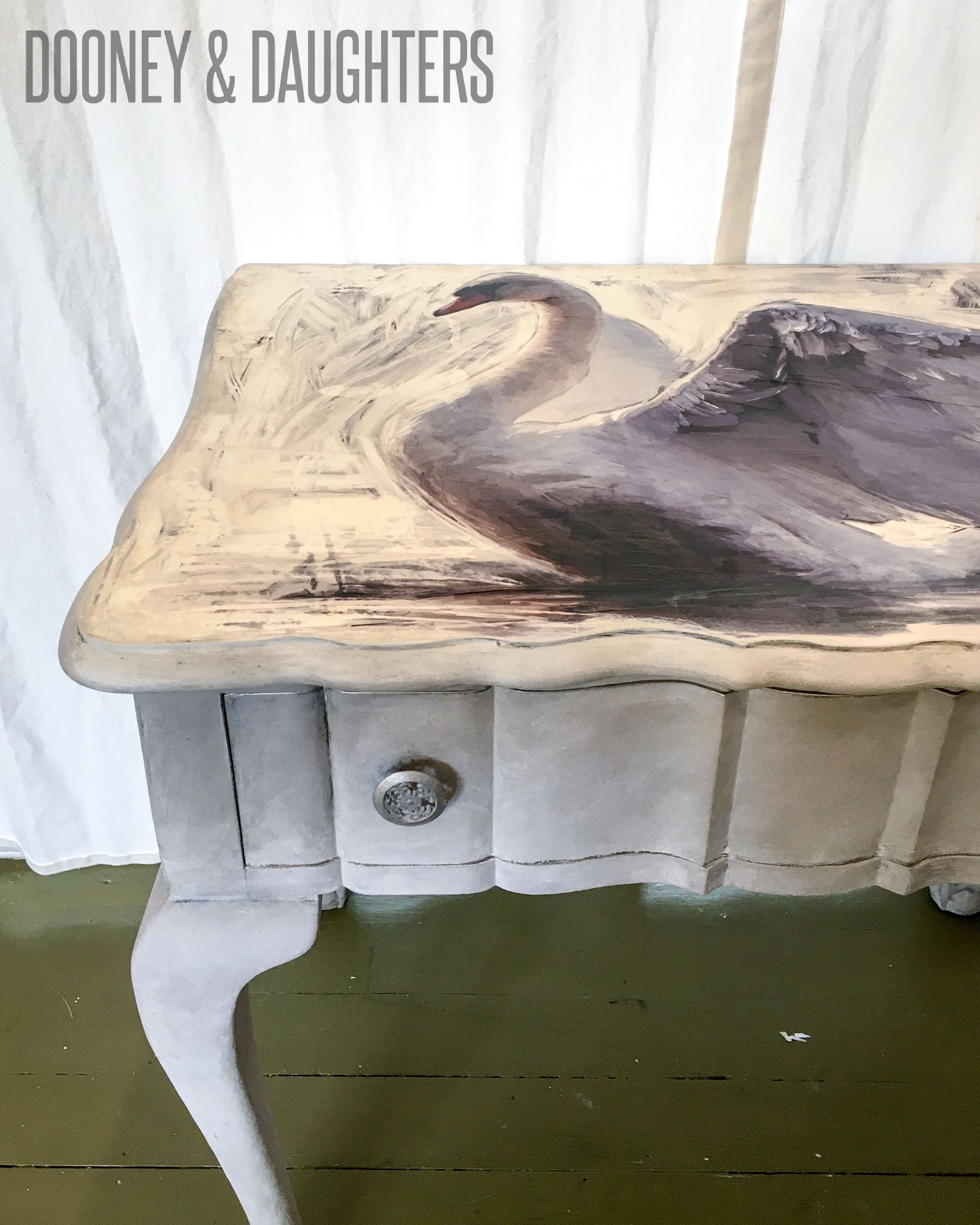 White Swan Hall Table
