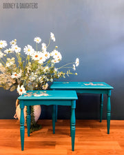 Teal Stacking Tables