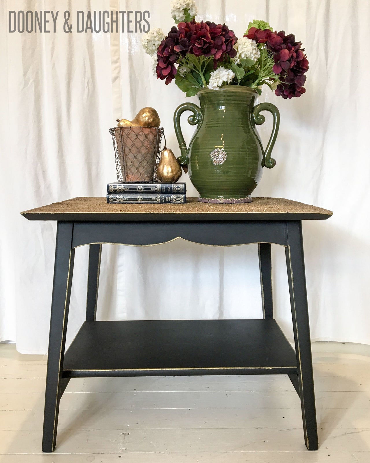 Textured Gold Side Table