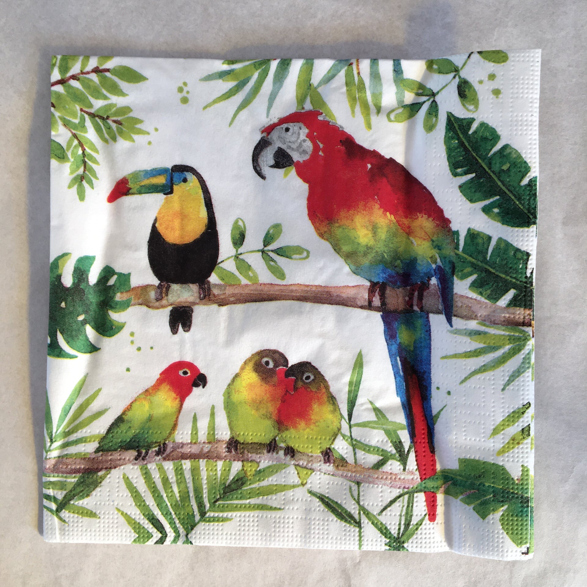 Napkin - Tropical Birds