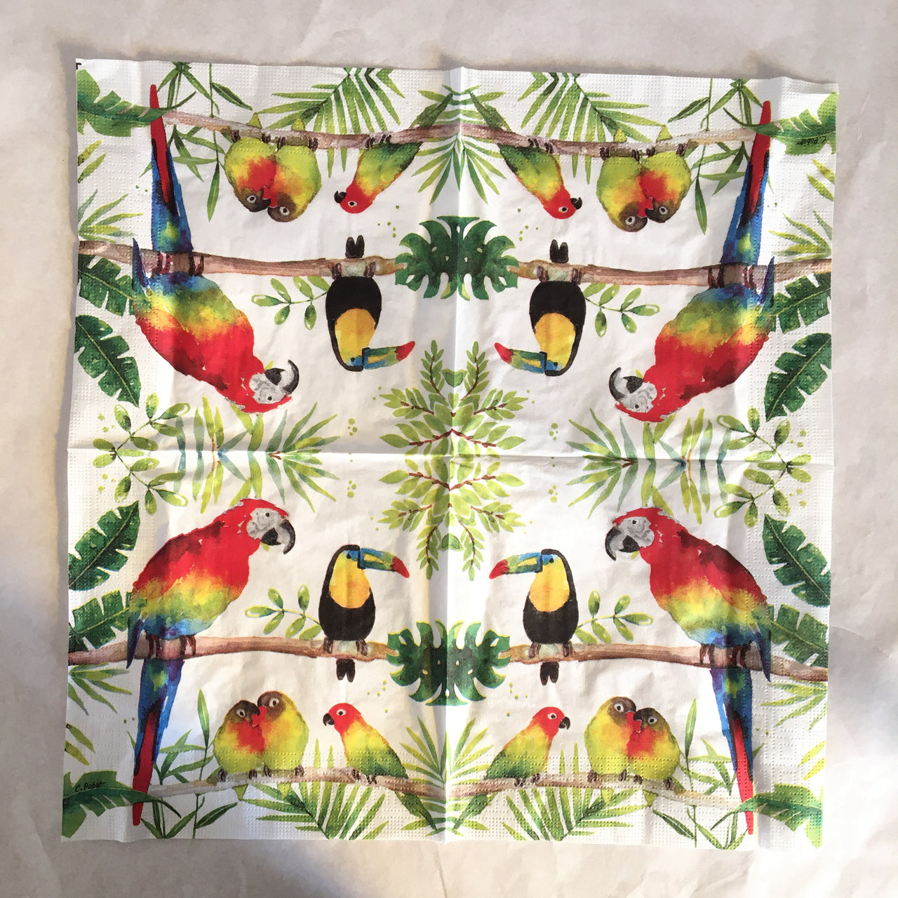 Napkin - Tropical Birds