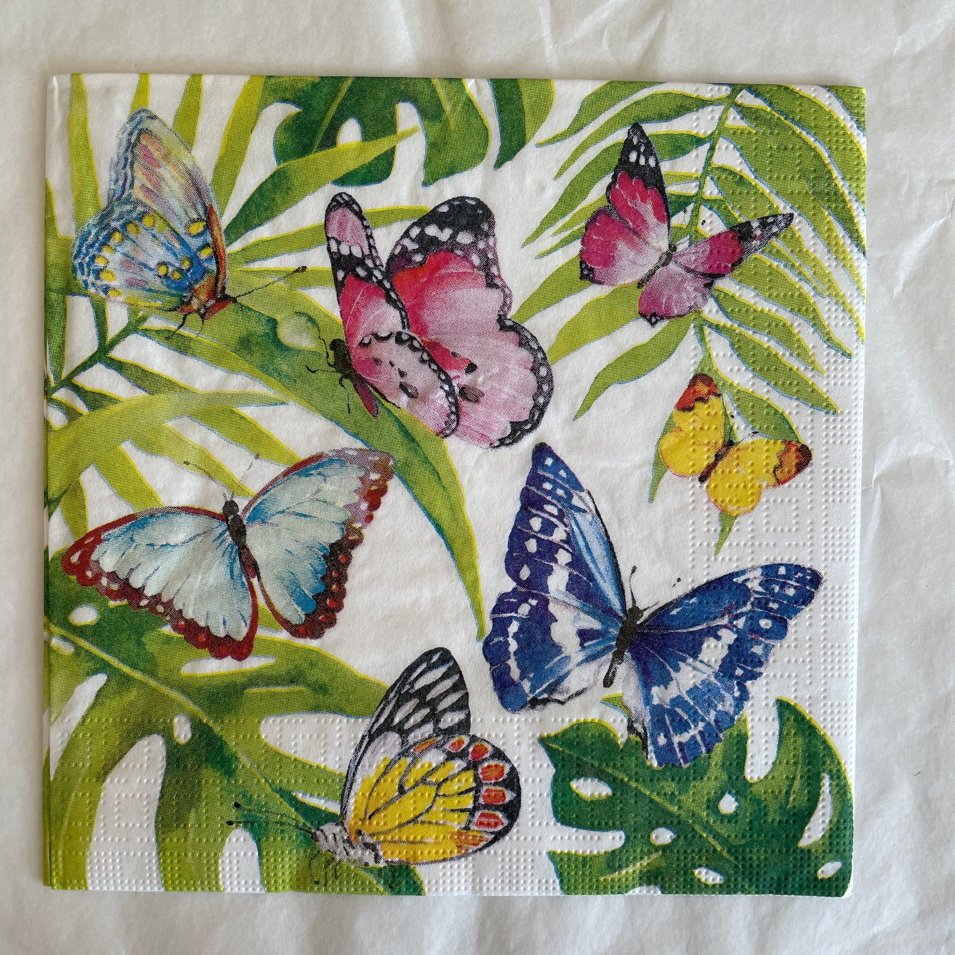 Napkin - Tropical Butterflies
