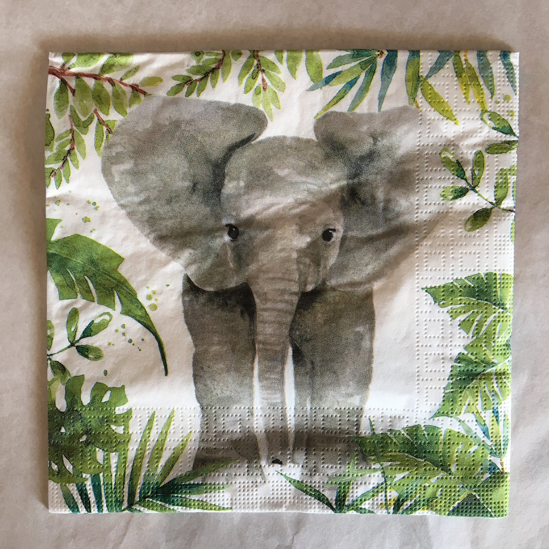 Napkin - Tropical Elephant