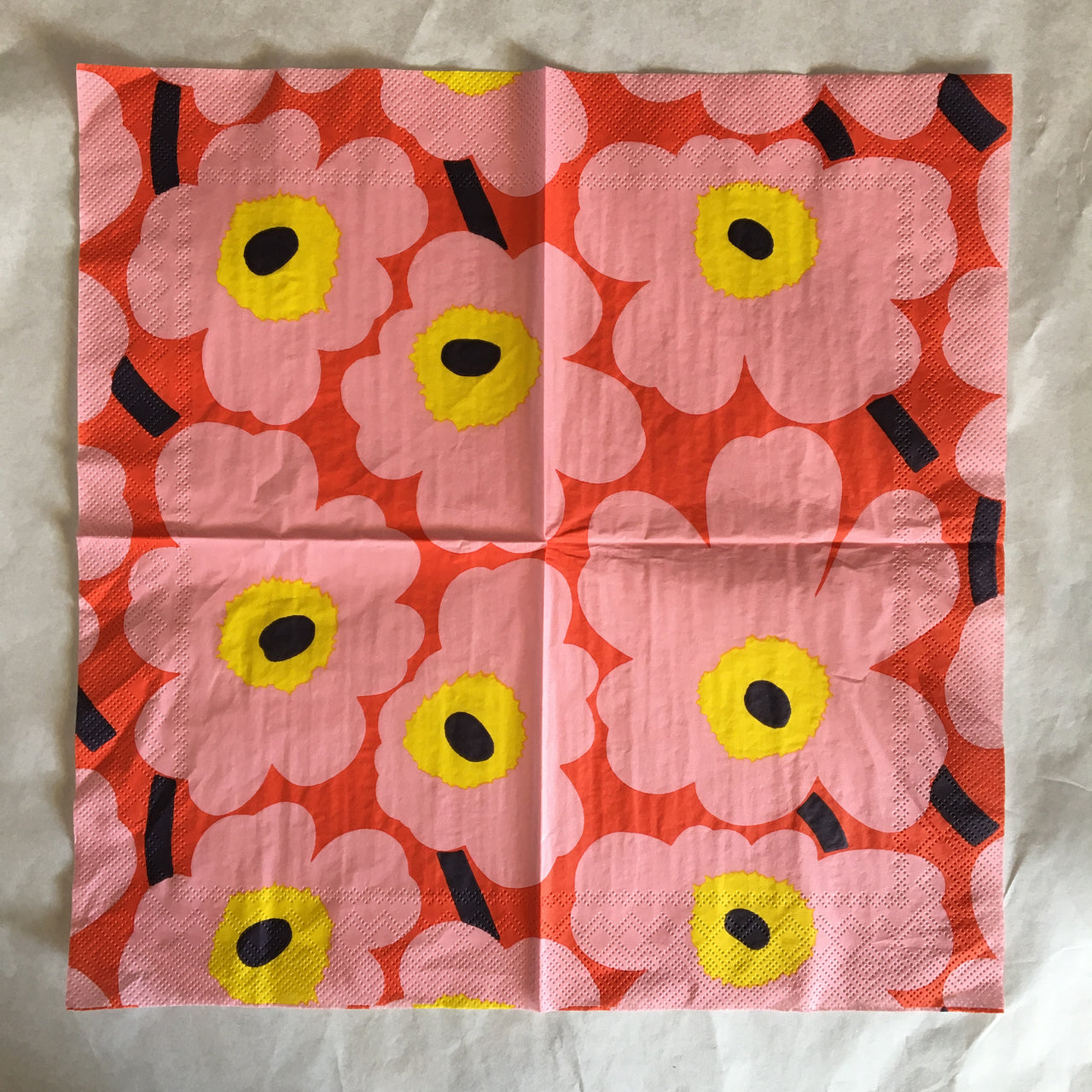 Napkin - Unikko Rose Orange