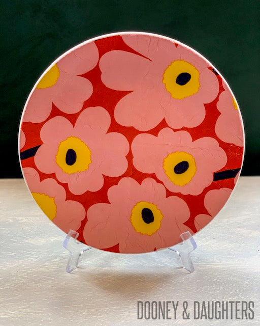 Unikko Rose Orange Plate