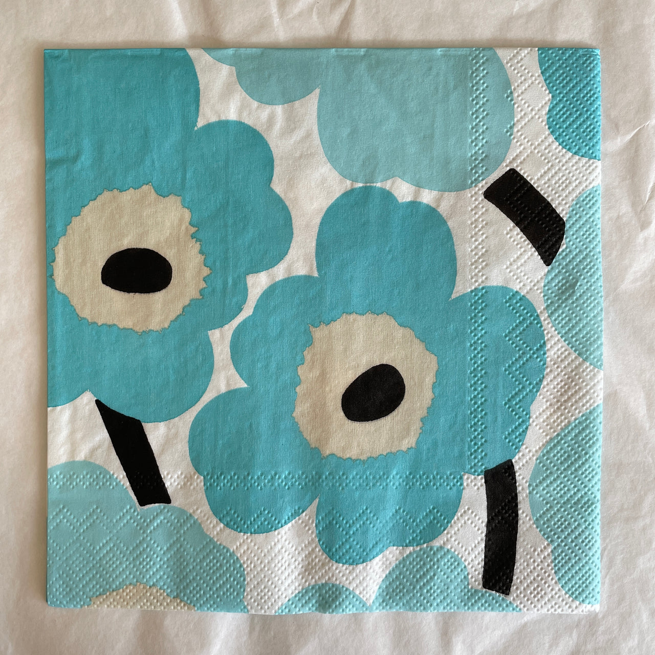 Napkin - Unikko Turquoise