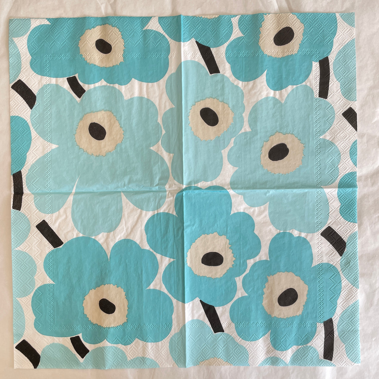 Napkin - Unikko Turquoise