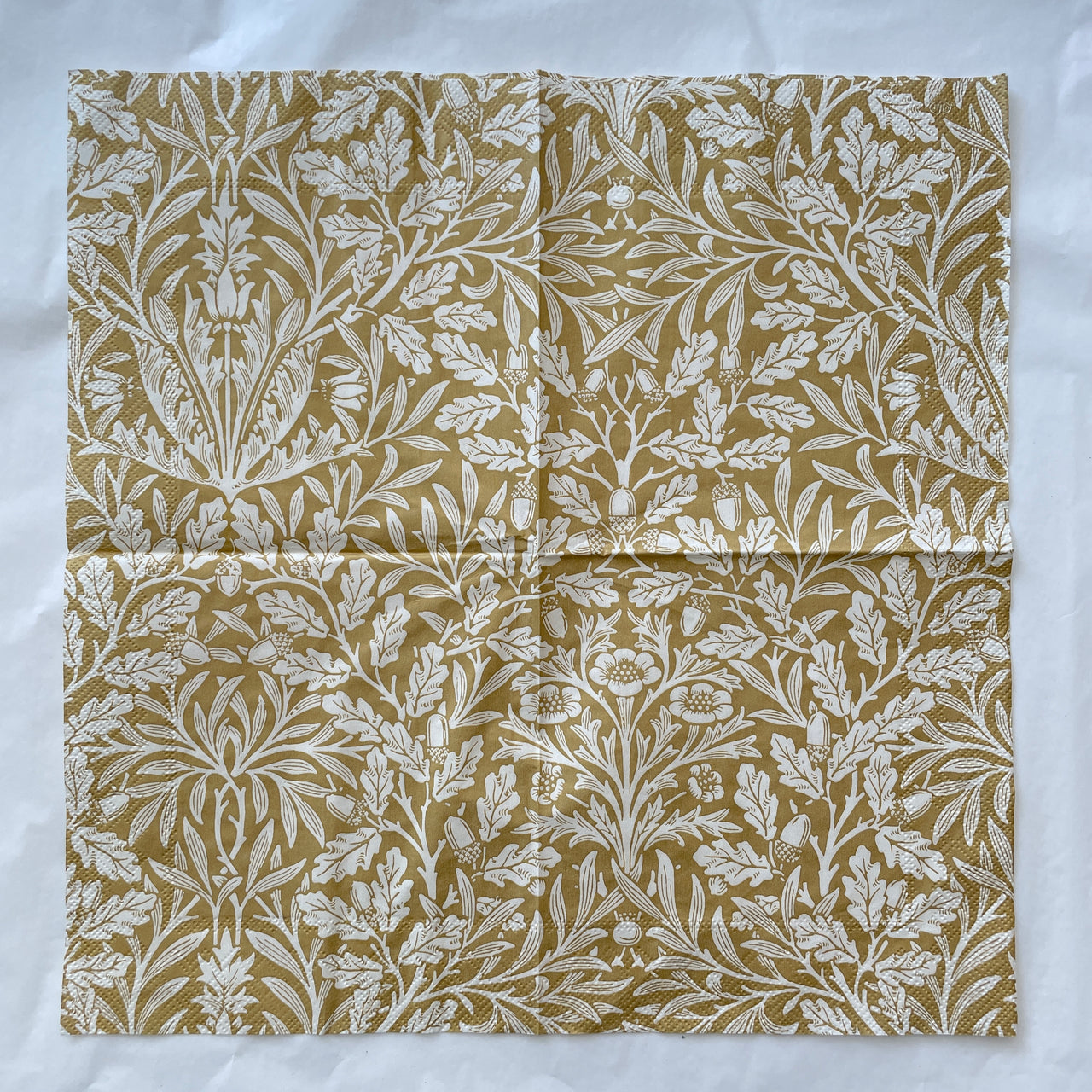 Napkin - V&A Acorn Gold Cream
