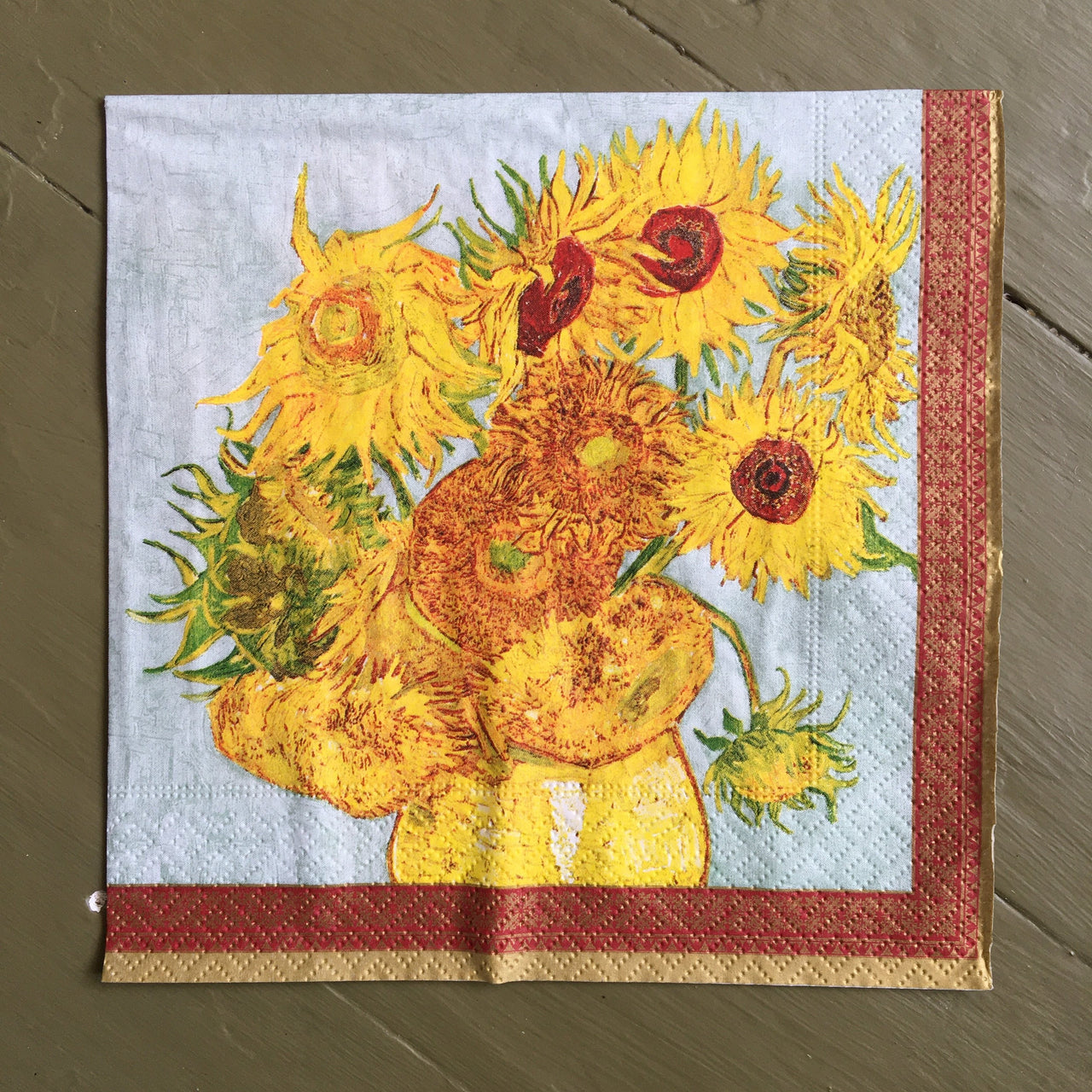 Napkin - Vase with Sunflowers