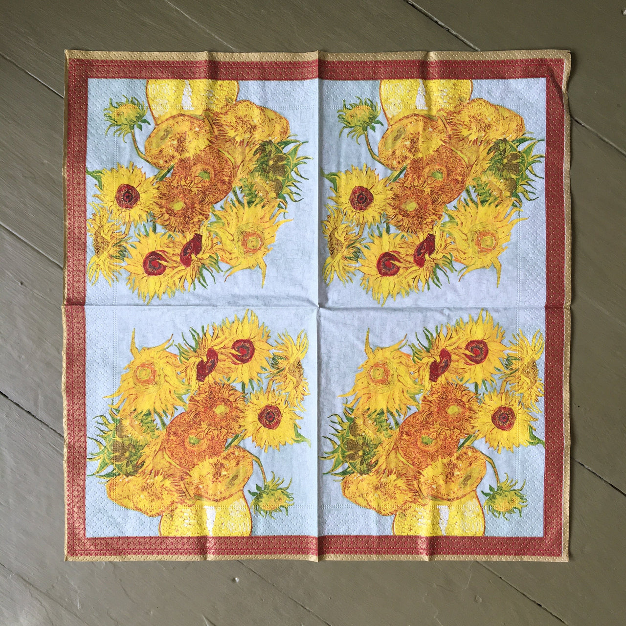 Napkin - Vase with Sunflowers