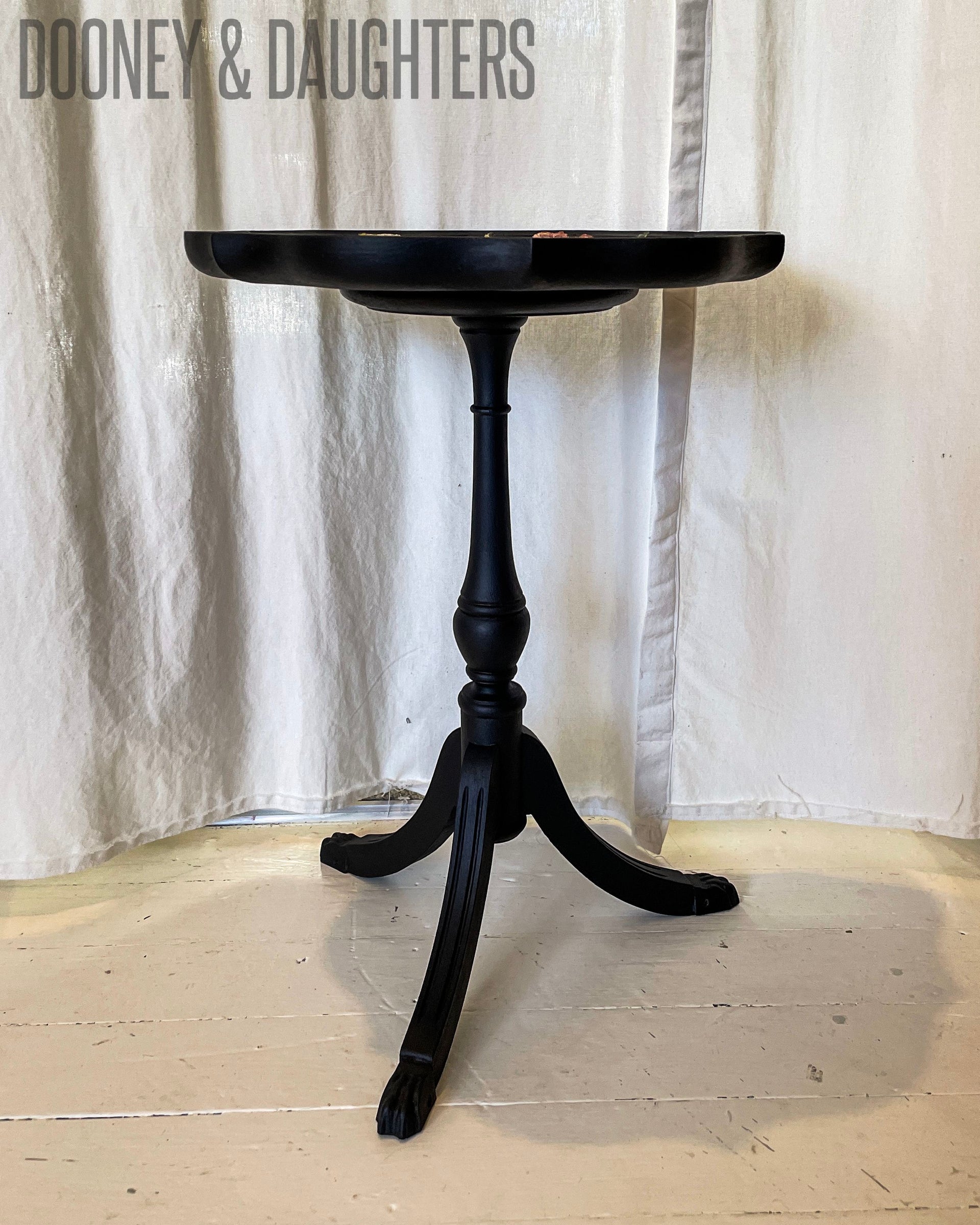 Victorian Decoupaged Wine Table