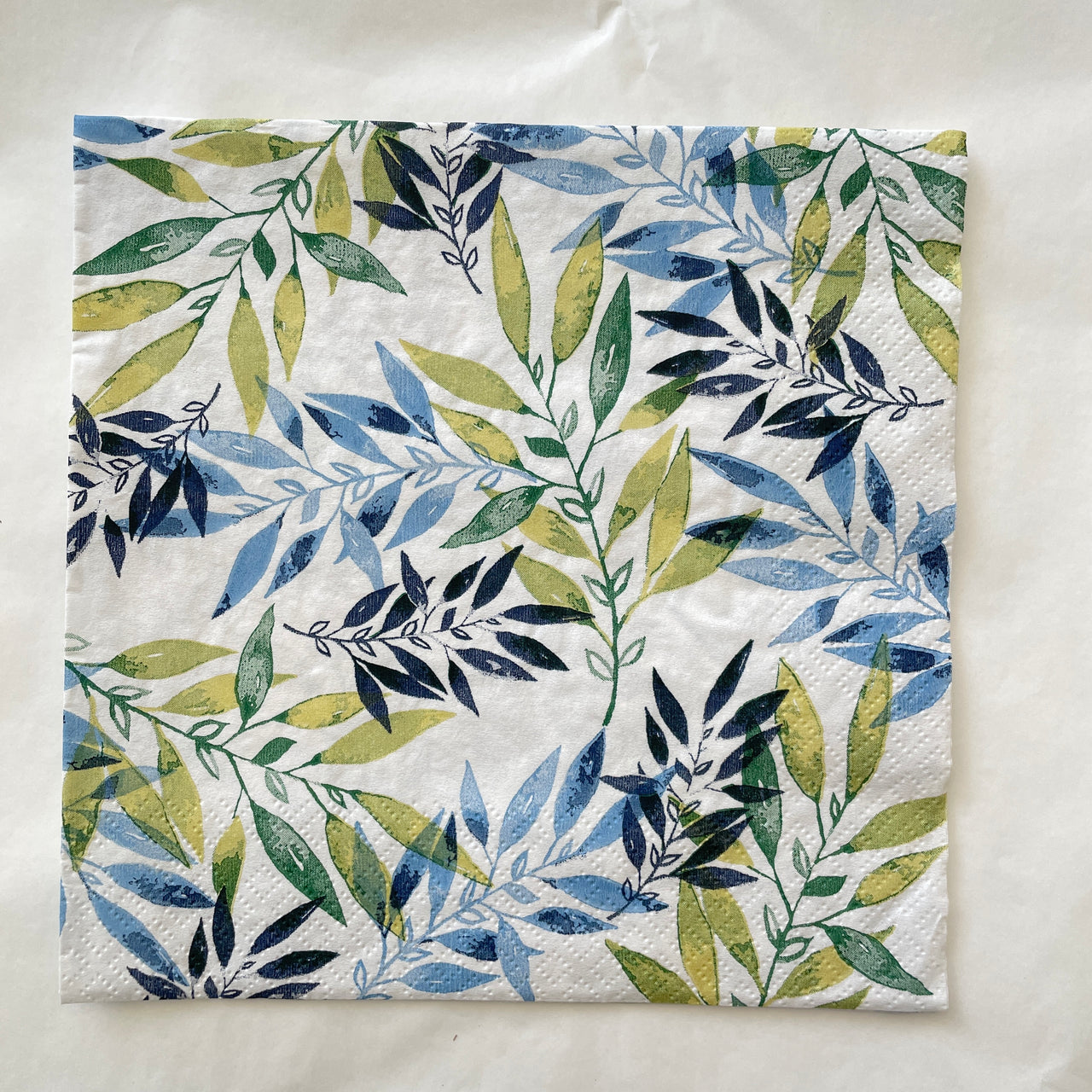 Napkin - Watercolour Leafs Green