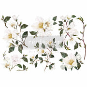 White Magnolia Small Transfer
