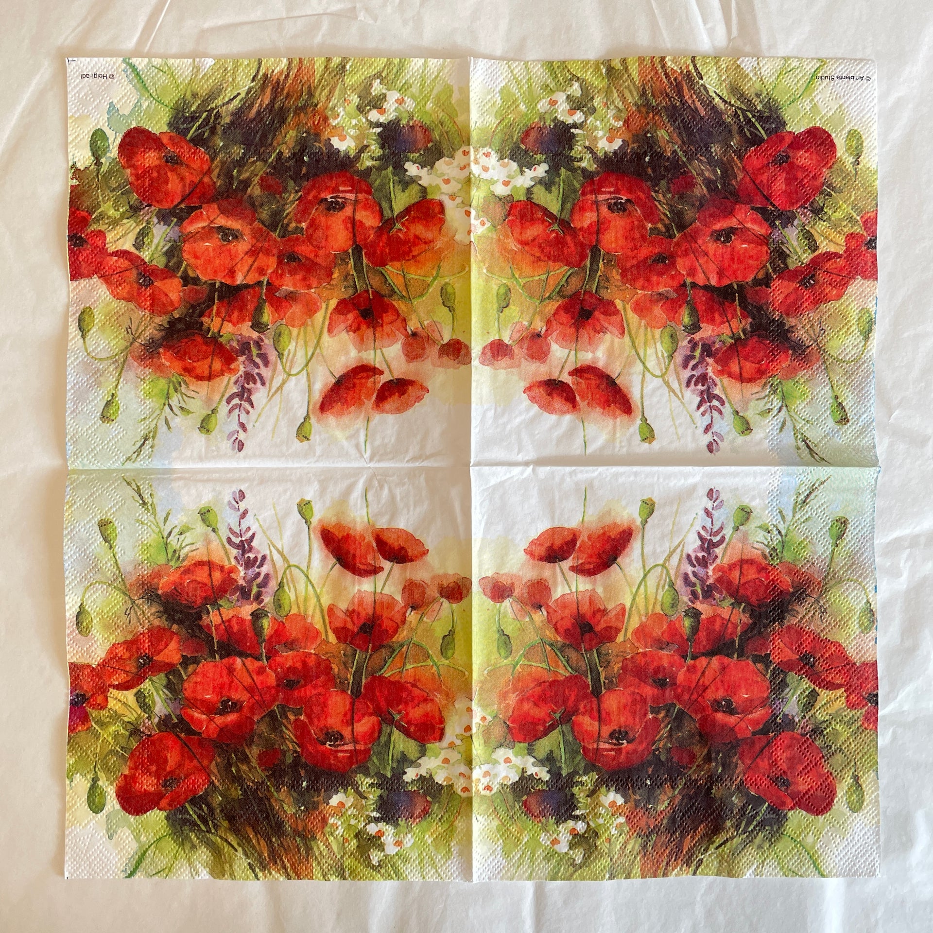 Napkin - Wild Poppies