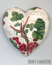Winter Berries Ceramic Heart