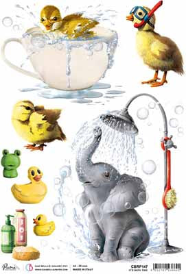 A4 Rice Paper It's Bath Time