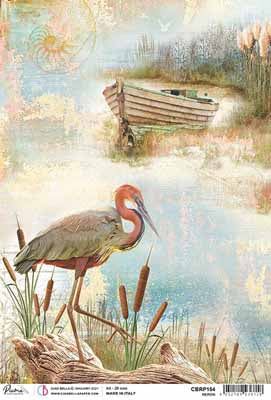 A4 Rice Paper Heron