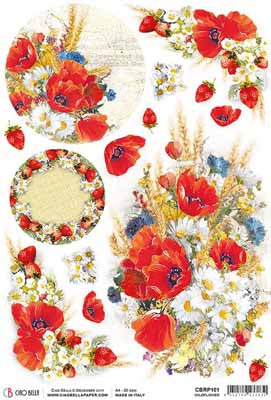 A4 Rice Paper Wildflower