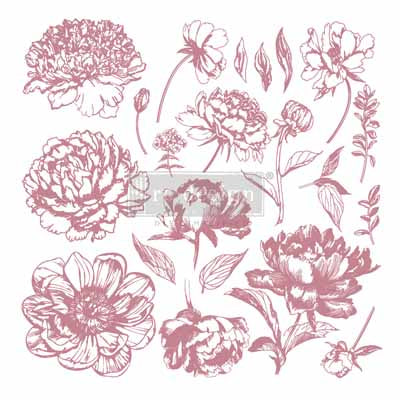 Decor Stamp Linear Floral