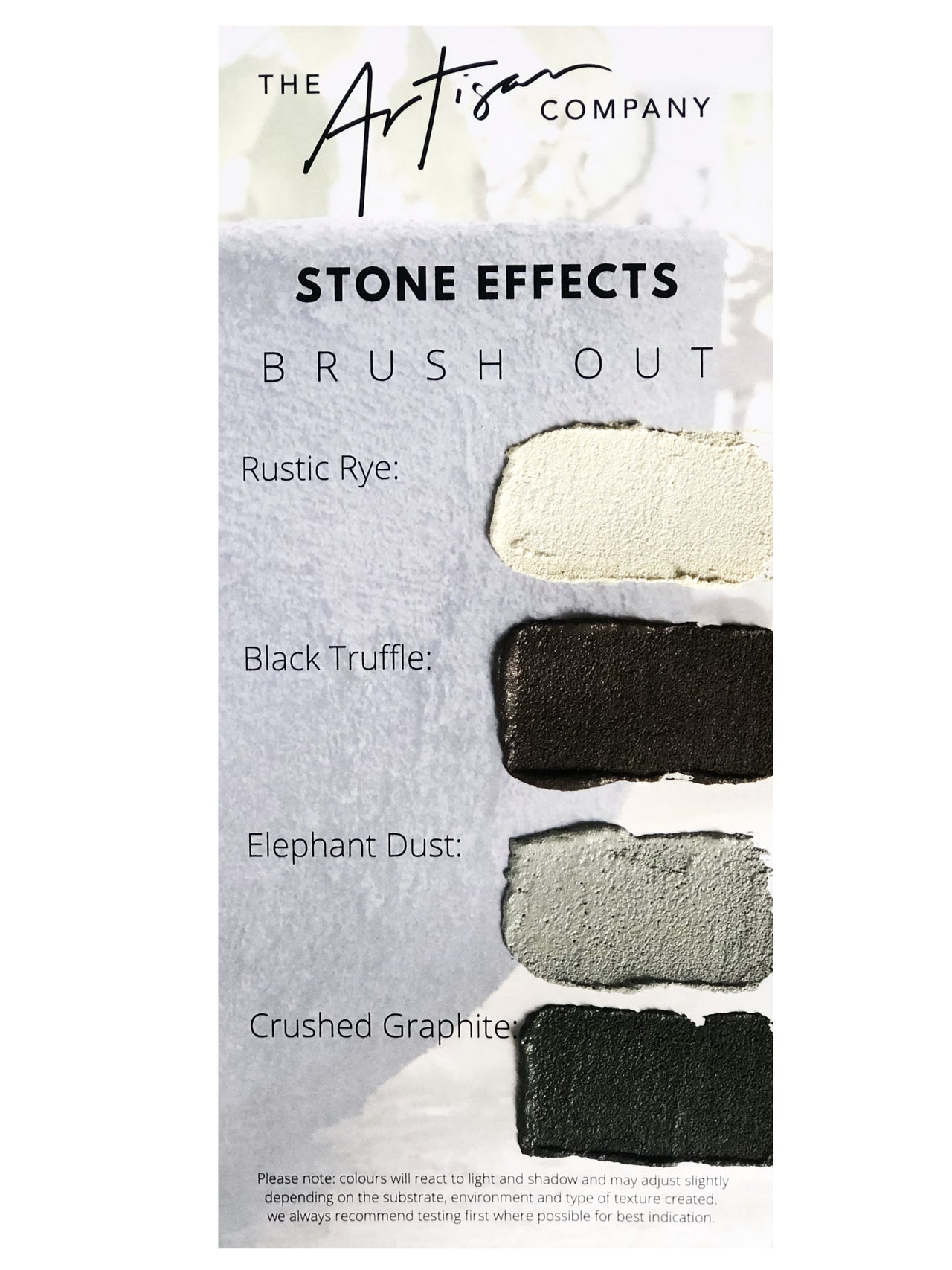 Stone Effect - Mini Brush Outs